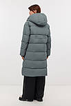 Довгий пуховик жіночий Baon B0224501-524 зелений M, фото 3