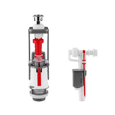 Комплект для бачка унітаза NM дворівневий, з боковим підведенням 1/2"
