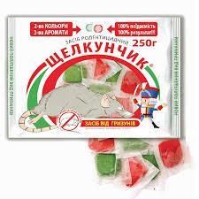 🐭 Лускунчик — тісто у фільтр-пакетах, 250 г (арахіс + сир), родентицидна приманка., фото 1