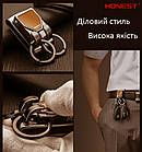 Брелок для ключів на ремінь Honest Elegant Bronze. Ключниця на ремінь металева, фото 8