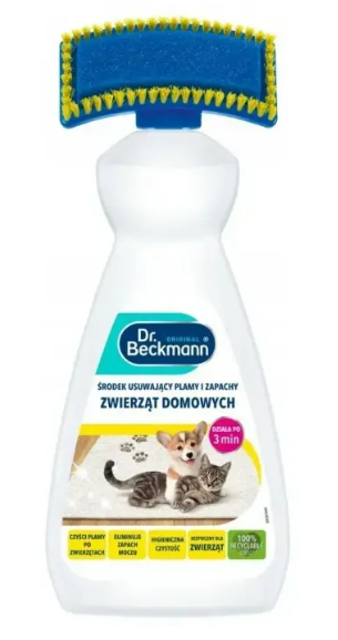 Засіб для виведення плям та запаху сечі домашніх тварин Dr.Beckmann, 650 мл, фото 1