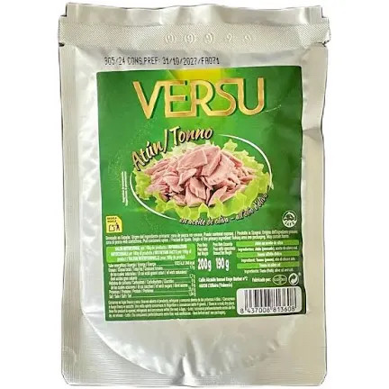 Тунець Versu в оливковій олії 200 г,(пакет), фото 1