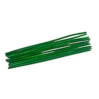 Набір синельних паличок (дротів) зелений 10 шт