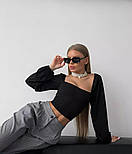 Жіночий топ зі шнурівкою на спині й об'ємними рукавами (р. 42-46) 31043433, фото 7