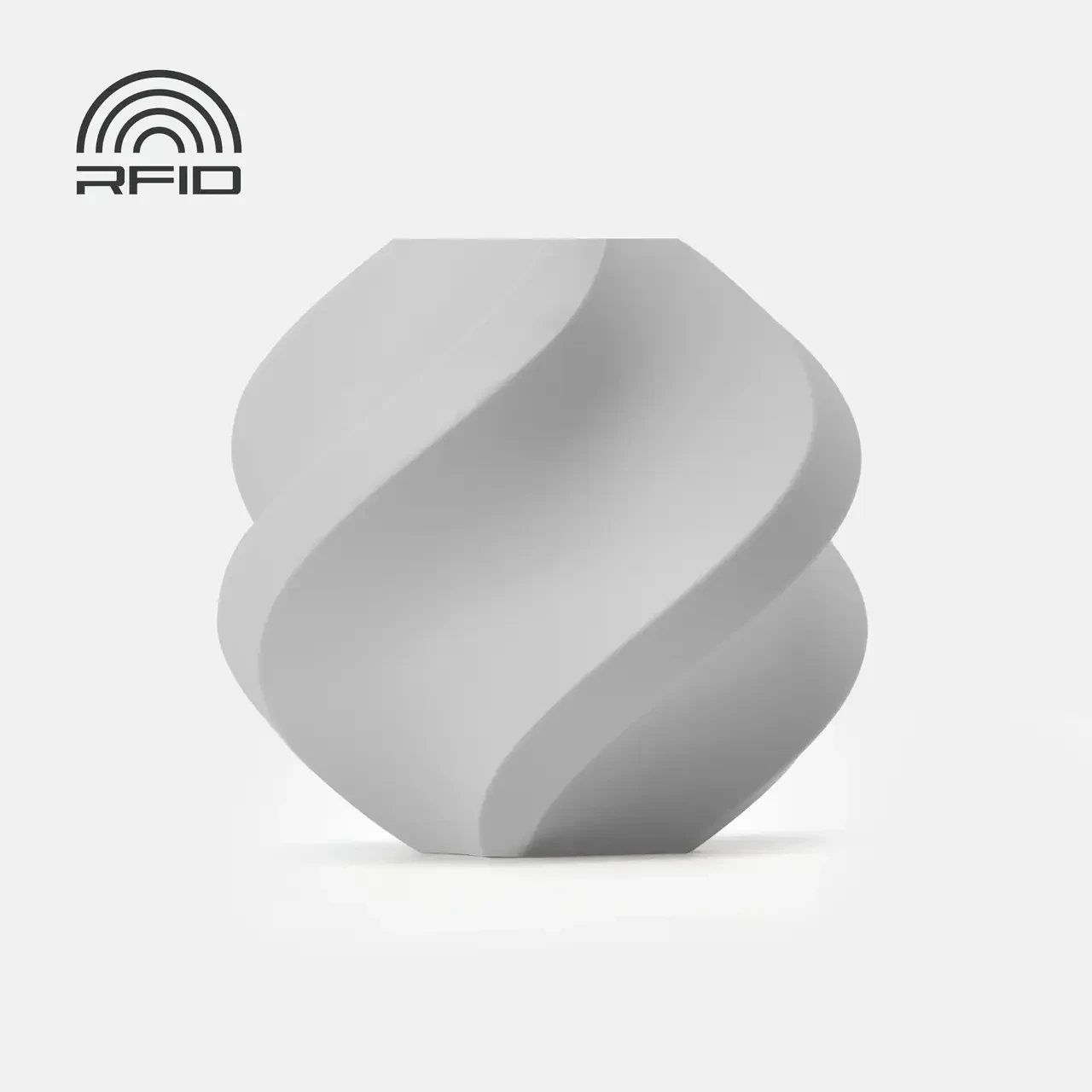 PLA Basic Light Gray (10104) - Bambu Lab пластик для 3д друку без котушки  (Refill), фото 1