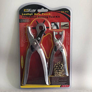 Набір: пробійник, установник люверсів, Sindtex DK-010