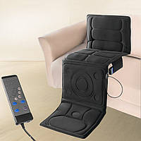 Масажний матрац з підігрівом та пультом Body Massage Mat Масажер килимок з вібрацією для всього тіла