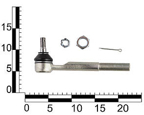 Наконечник рульовий ВАЗ 2108-099, 2113-15, прав. зовнішній, з кріпленням, фото 2