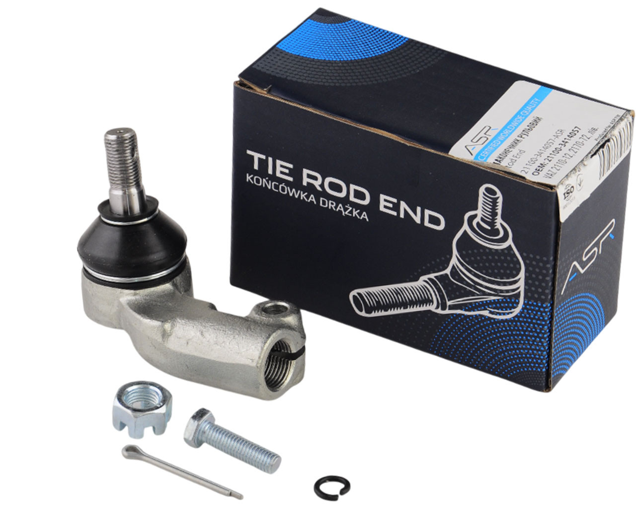 Наконечник рульовий ВАЗ 2110-12, 2170-72, лів. зовнішній, з кріпленням