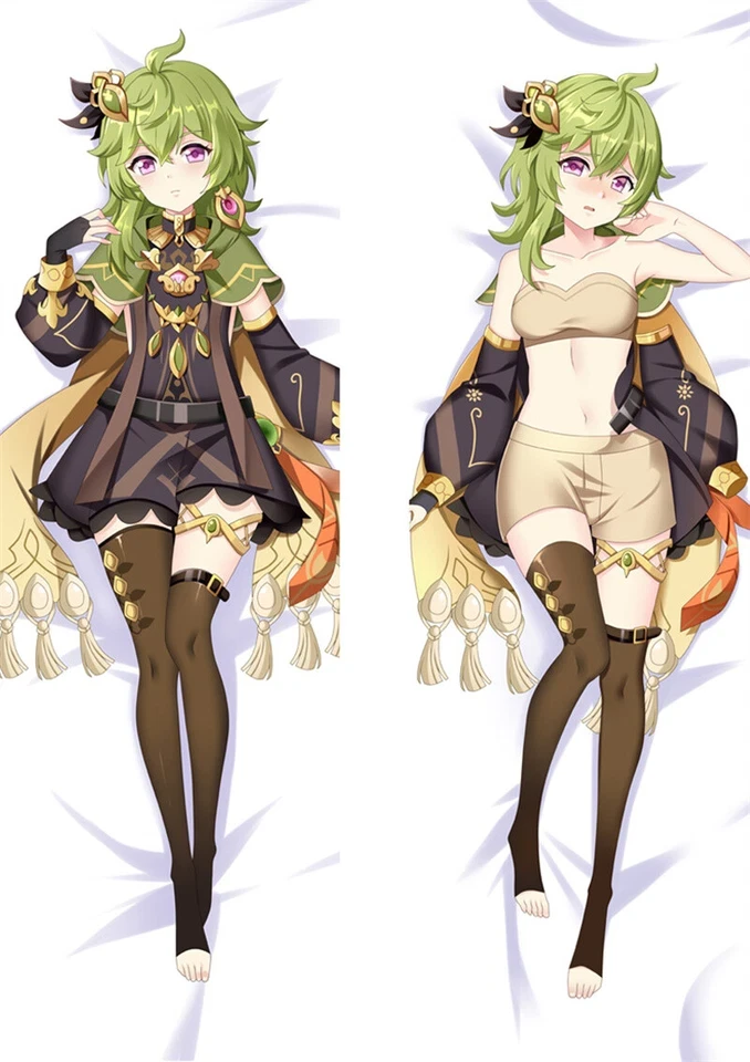 Дакімакура 150х50 см Genshin Impact Collei Подушка з наволочкою обнімашка двухсторння, фото 1