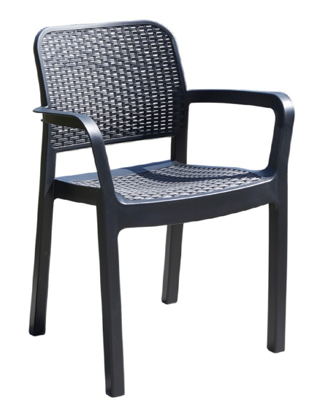 Стілець садовий пластиковий Keter Samanna, сірий