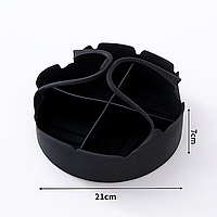 Силіконова форма з перегородками для аерогрилів та мультипечей 21 см термостійка