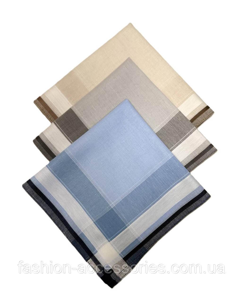Чоловічі носові хустини, 40*40 см, чиста бавовна, фото 1