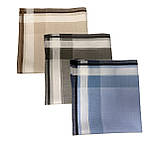 Чоловічі носові хустини, 40*40 см, чиста бавовна, фото 8