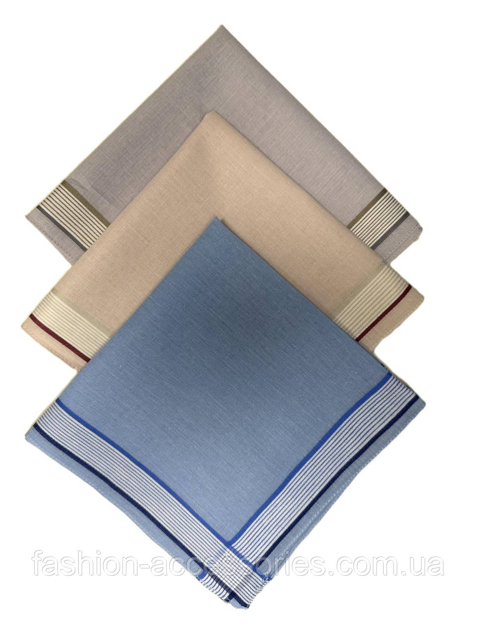 Чоловічі носові хустини, 40*40 см, чиста бавовна, фото 1