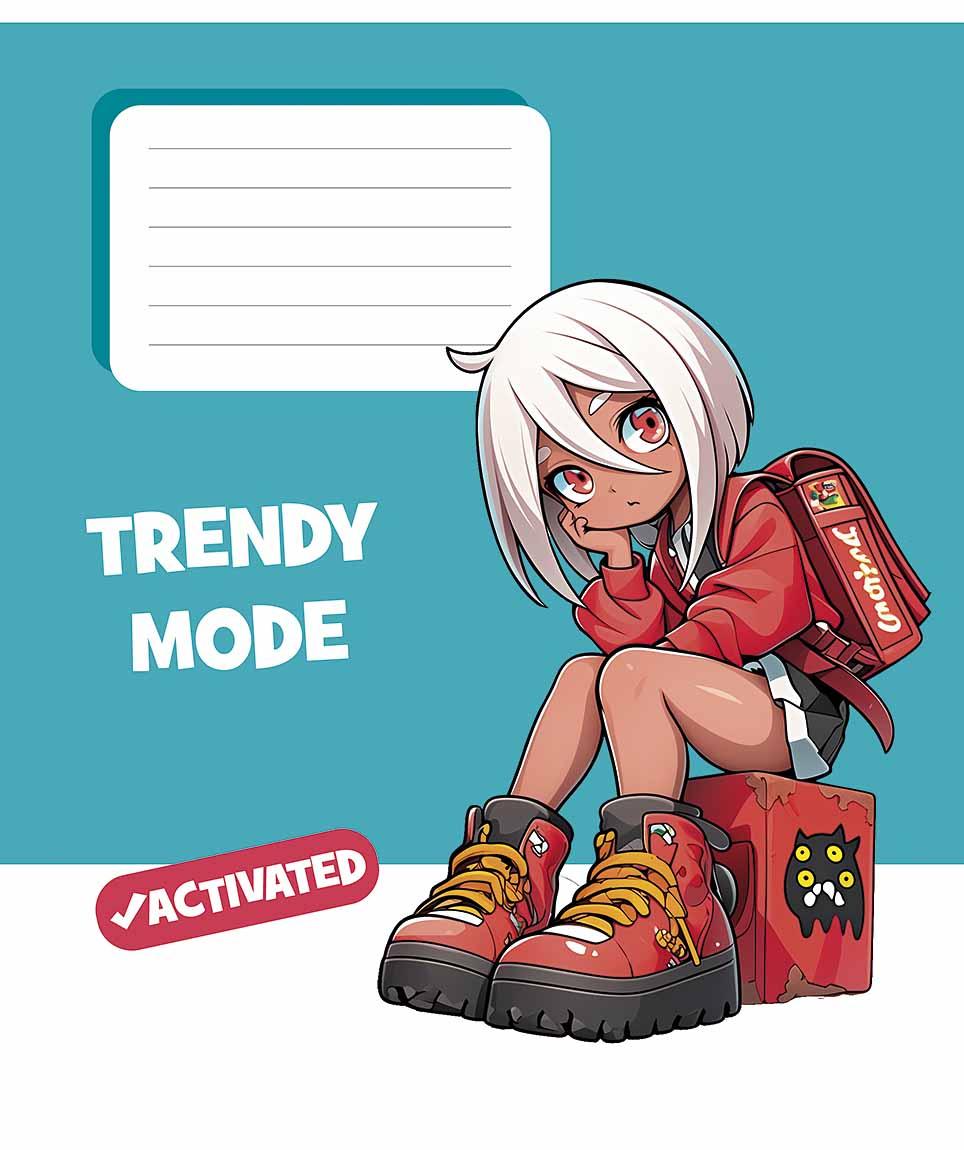 Зошит 24арк. кліт. Школярик "дівч" виб. УФ-лак No024-3564K(25)(200), фото 1