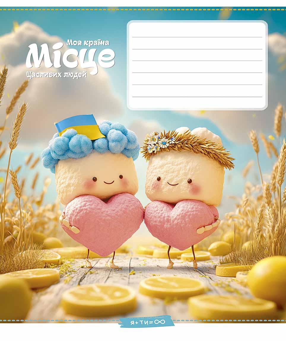 Зошит 12арк. кліт. Star "(нейт)" ВД-лак №012-3560K(30)(360), фото 1