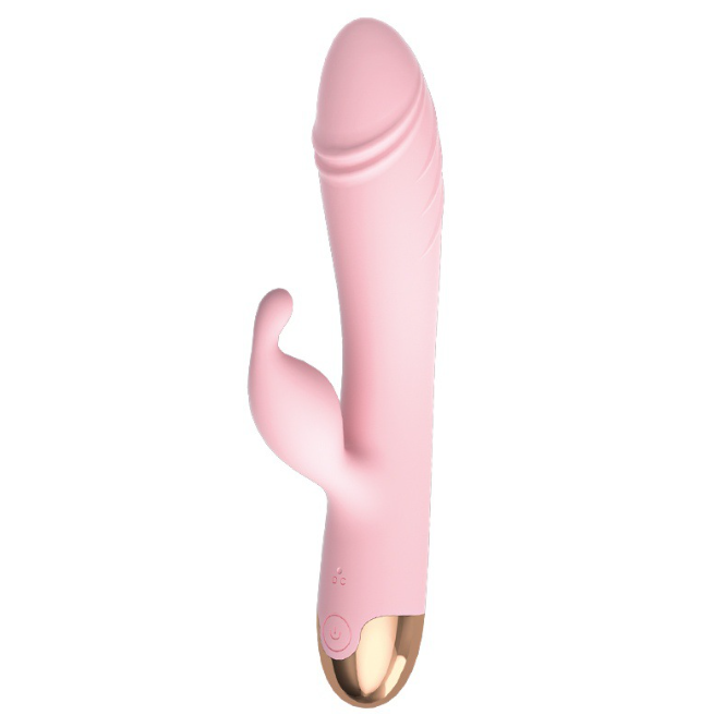 Подвійний вібратор із ротацією, Вібратор стимулятор для вагіни та клітора з обертанням, Інтимні іграшки, фото 1