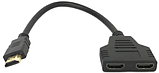 Адаптер Розгалужувач Hdmi to 2*HDMI (сплітер) на 2 порти, фото 2