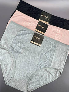 Трусики жіночі завищена посадка HANA 6ХL (3шт/уп)