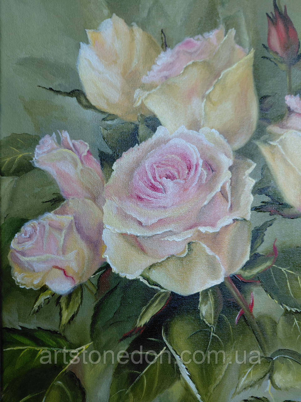 Картина маслом на полотні "Шепіт пелюсток" 2025 р Розмір 30×40, фото 1