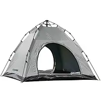 Намет для кемпінгу туристичний 200х200х140 см намет двомісний Сірий