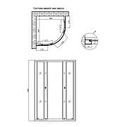 Душова кабіна Agua Cascad — S.G.90x90 см (без піддона)