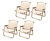 Садові стільці для дачі 4шт до 120кг Меблі садові для природи тераси, Стілець металевий для саду і тераси