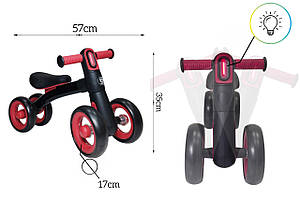 Велобіг Толокар 4-Колесний Чорний з Ліхтариком