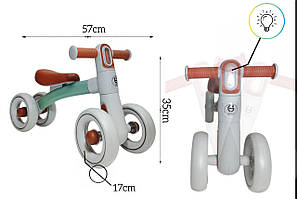 Велобіг Толокар 4-Колесний Зелений з Ліхтариком