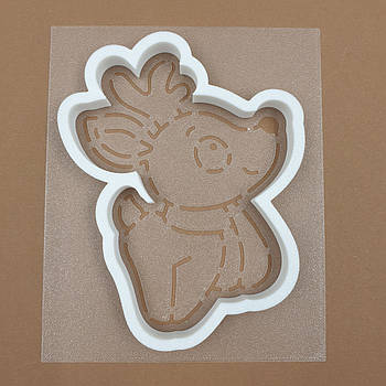 Набір вирубування з трафаретом Олень 11 см