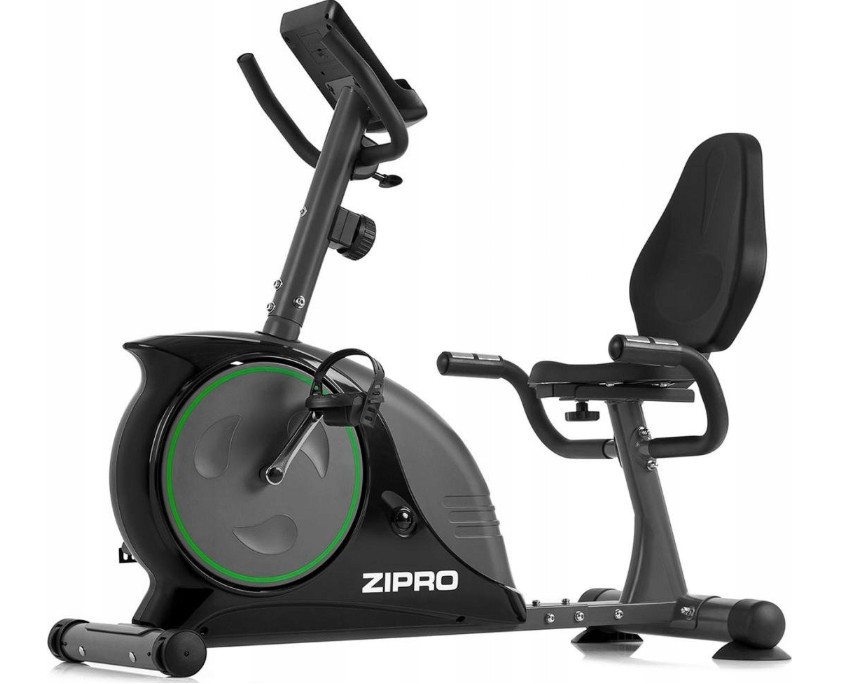 Велотренажер горизонтальний зі спинкою Zipro Easy до 150 кг із системою магнітного опору, фото 1