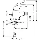 Змішувач для біде Hansgrohe Focus E 31720000, фото 2