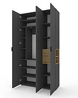 Шафа Home A015R 1200х420х2300 ЛДСП Антрацит - Дуб Артізан