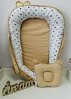 Гніздечко позиціонер для новонароджених, кокон-гніздо для дитини Angelok-child