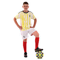 Форма футбольна дитяча JUVENTUS гостьова 2025 жовто-біла р.28, зріст 150-155