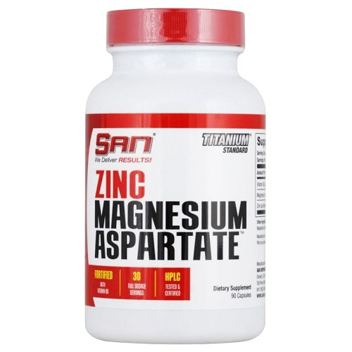 Вітаміни SAN Zinc Magnesium Aspartate (90 капсул.), фото 1