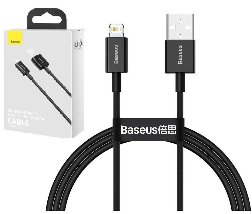 Кабель USB-Lightning Baseus (2,4A/2м) CALYS-C01 чорний