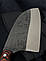 Ніж кухонний ручної роботи Серб 10 клинок зі сталі 50х14мф/57-58 HRC, сокира сікач з шкіряним чохол в комплекті, фото 4