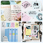 Самоклеючий термопапір для міні-принтера (57x25мм) 3 кольори / Набір кольорового паперу для термопринтера, фото 4