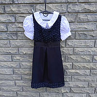 Сарафан шкільний з трояндами