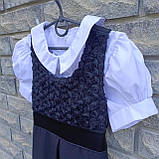 Сарафан шкільний з трояндами, фото 5