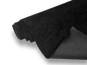 Велюр лицьовий штучний на стрейчевій основі розмір 1500*500мм товщина 1,4мм колір чорний AR