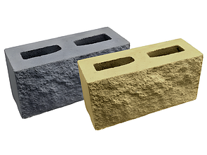 Шлакоблок декоративний колотий 390x140x190 мм