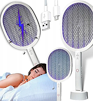 Современная мухобойка для дома на аккумуляторе Электрическая аккумуляторная мухобойка ракетка Ракетки мухобойки