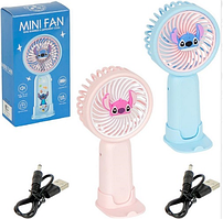 Портативний міні - вентилятор "Стіч" із зарядкою USB (42729)