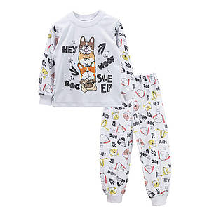 Дитяча піжама для хлопчика Собачки інтерлок-пеньє