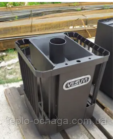 Піч для сауни Ребро 30 м3 без виносу зі склом 305*305, фото 2