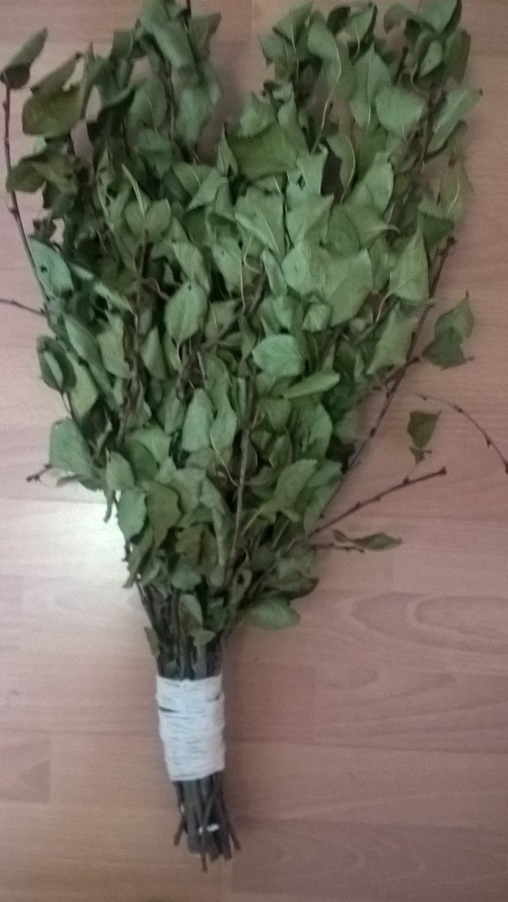 Цілющий віник з Вишні для процедур, довжина 55 см, фото 1