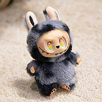 Редкая Мягкая игрушка Лабуба брелок на сумку Секретная Labubu 3 серия поколение игрушки Лабубу цвет Серый